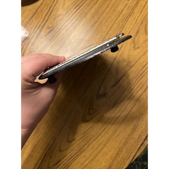 Tile Trivet Hot Pad Tea Kettle Teapot Shape w/ Kangaroo Mosaic Style Cast Iron - Picture 4 of 8